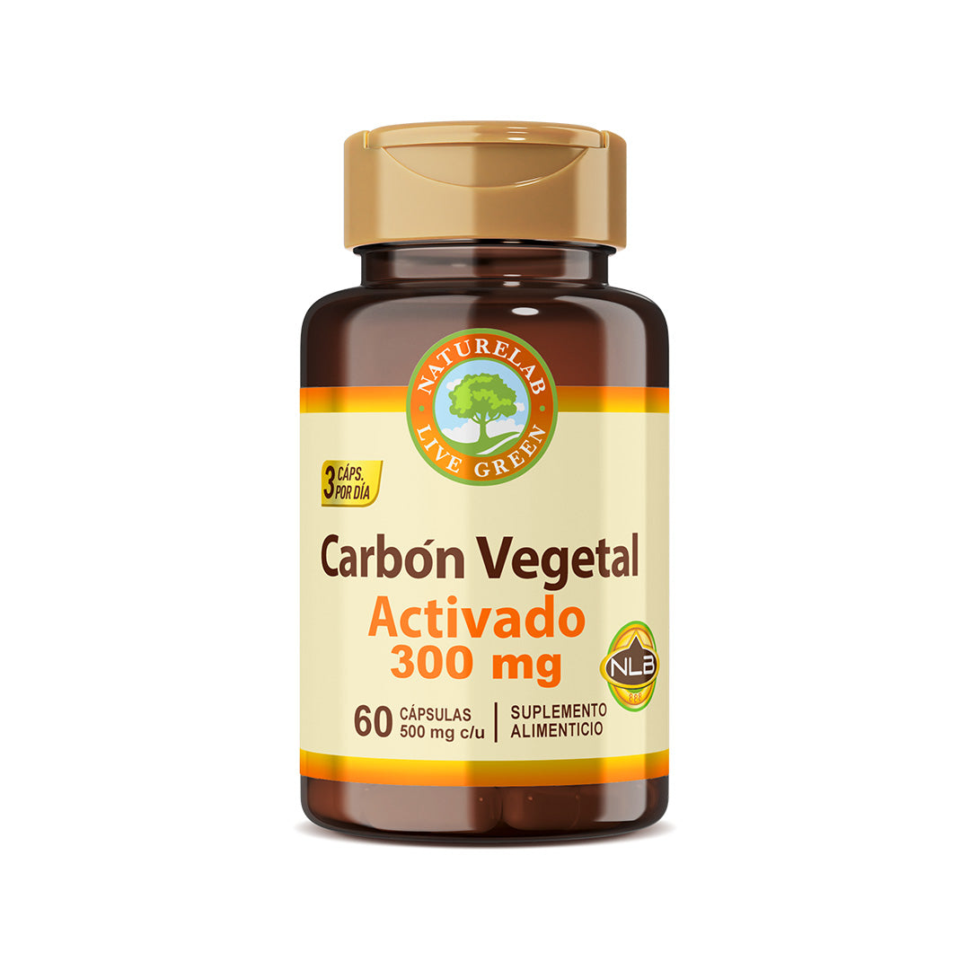 Carbón Vegatal Activado Naturelab® 60 cápsulas