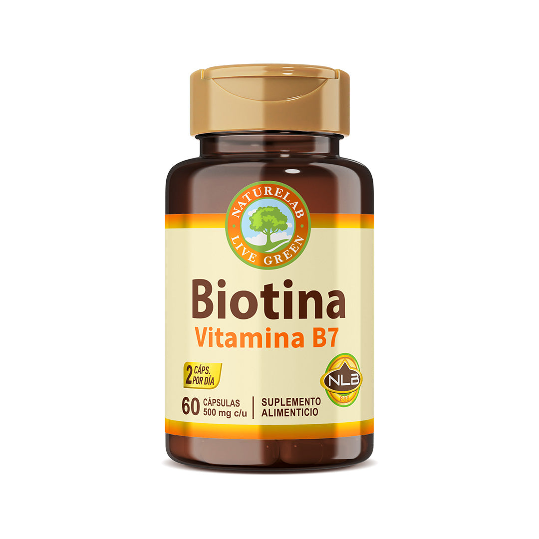 Biotina Vitamina B7 Naturelab® 60 cápsulas