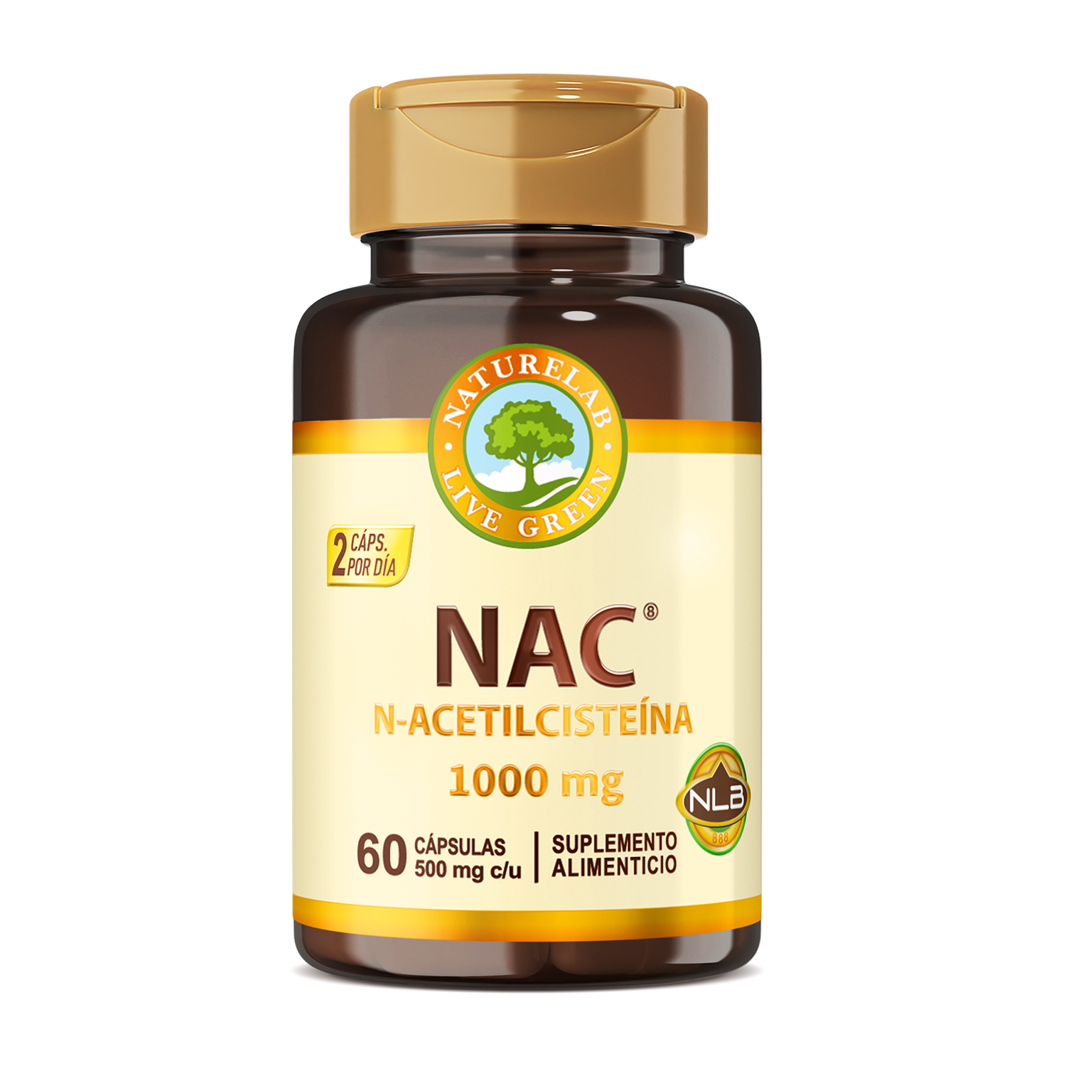 NAC N-Acetilcisteína Naturelab® 60 cápsulas