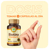 Biotina Vitamina B7 Naturelab® 60 cápsulas