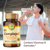 Complejo B Vitaminas B1, B2, B3, B6 Y B12 Naturelab® 60 cápsulas