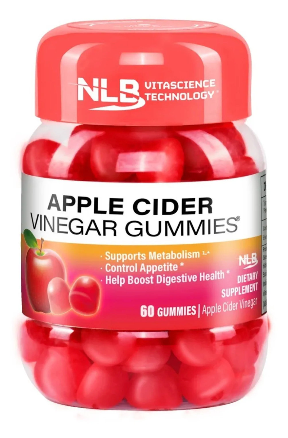 NLB® Apple Cider Vinegar Gummies TH 60 Gomitas