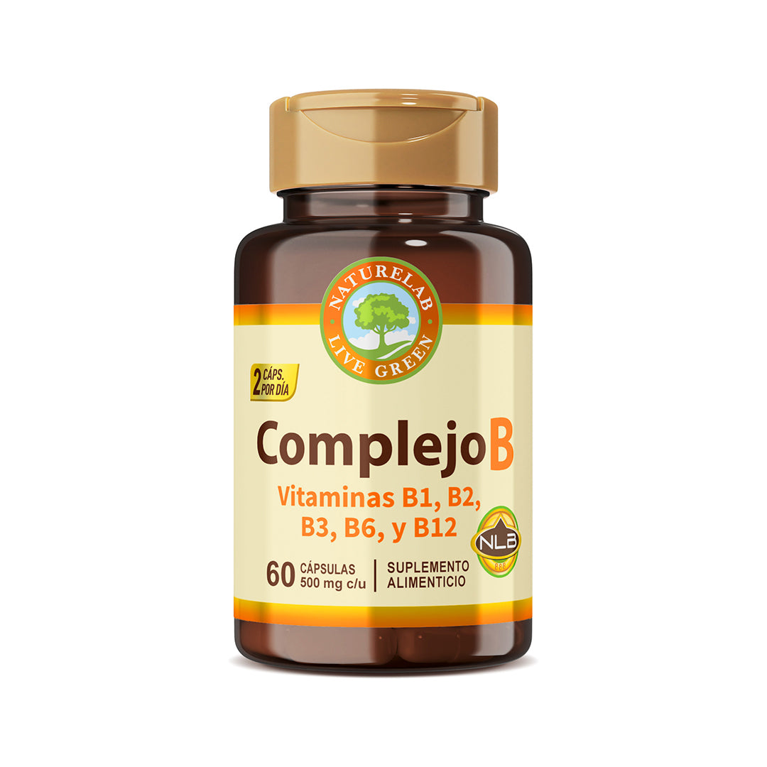 Naturelab Complejo B Vitaminas B1, B2, B3, B6 Y B12® 60 cápsulas