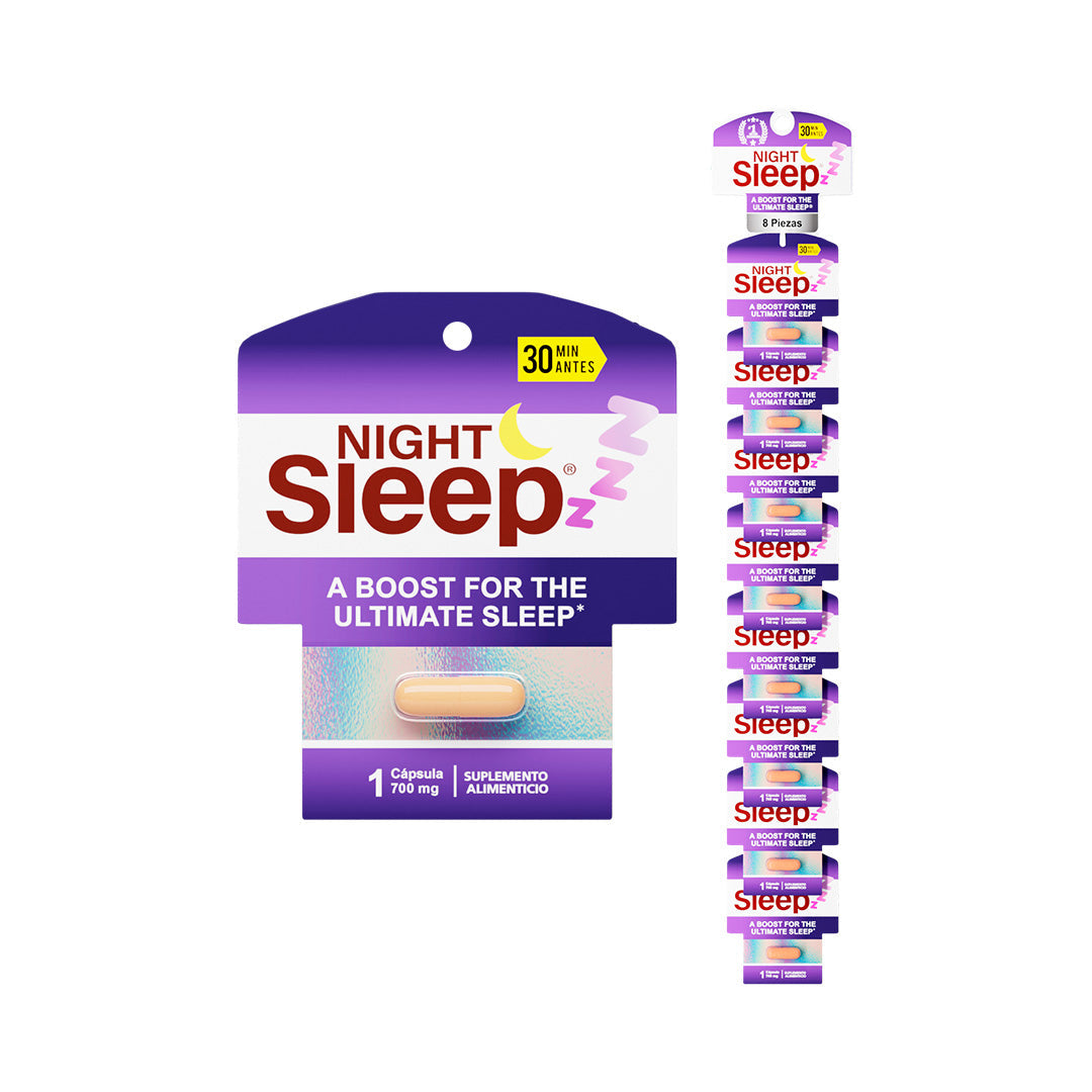 Naturelab Night Sleep® (Tira de impulso 8 piezas de 1 cápsula de 700g)