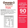 Naturelab® Omega 3 & Vitamins Gummy Fruits 90 Gomitas