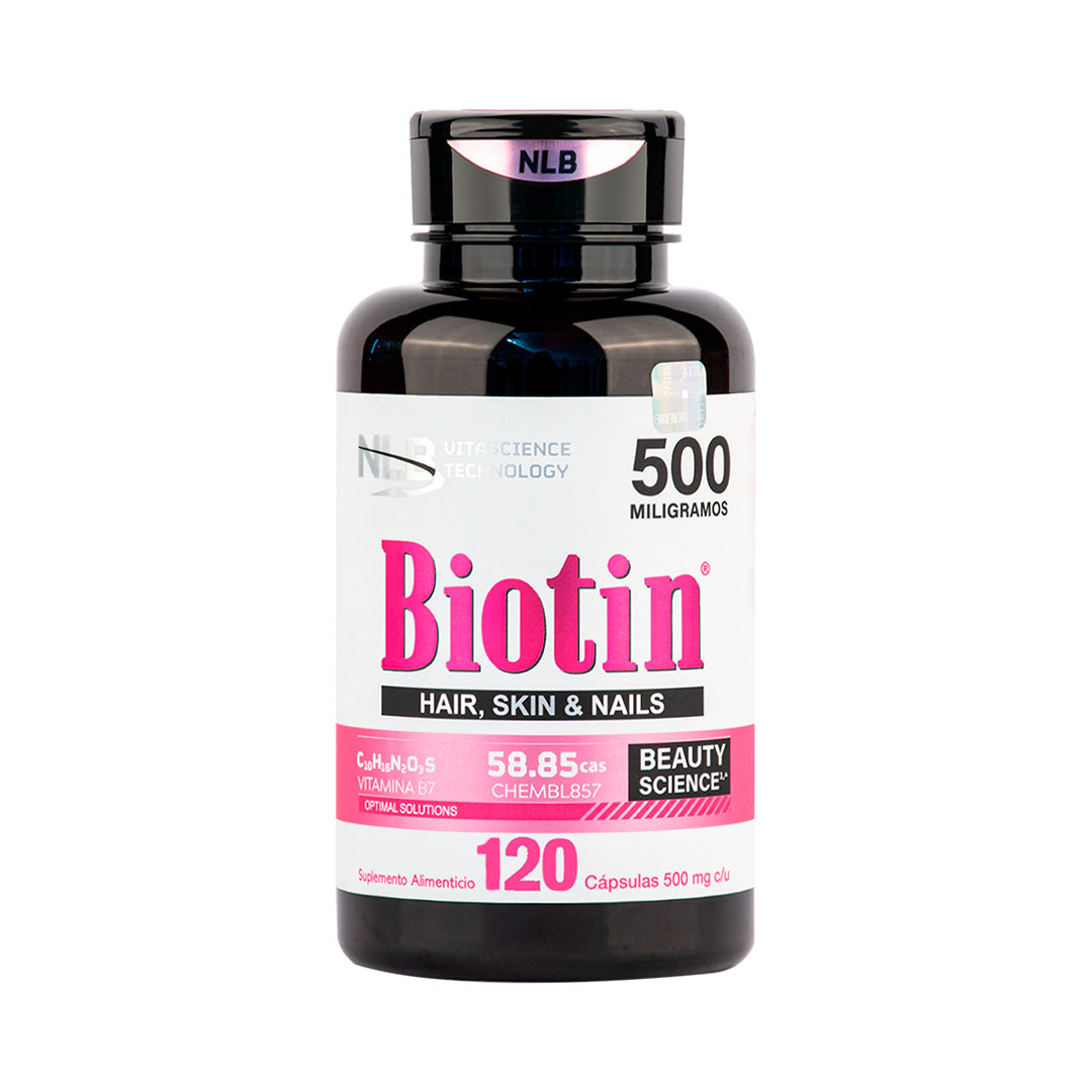 NLB Biotin Hair, Skin & Nails® 120 cápsulas