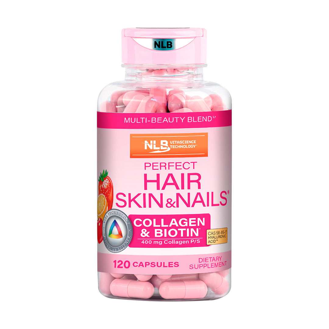 NLB Perfect Hair Skin & Nails® (Colágeno & Biotina) 120 cápsulas