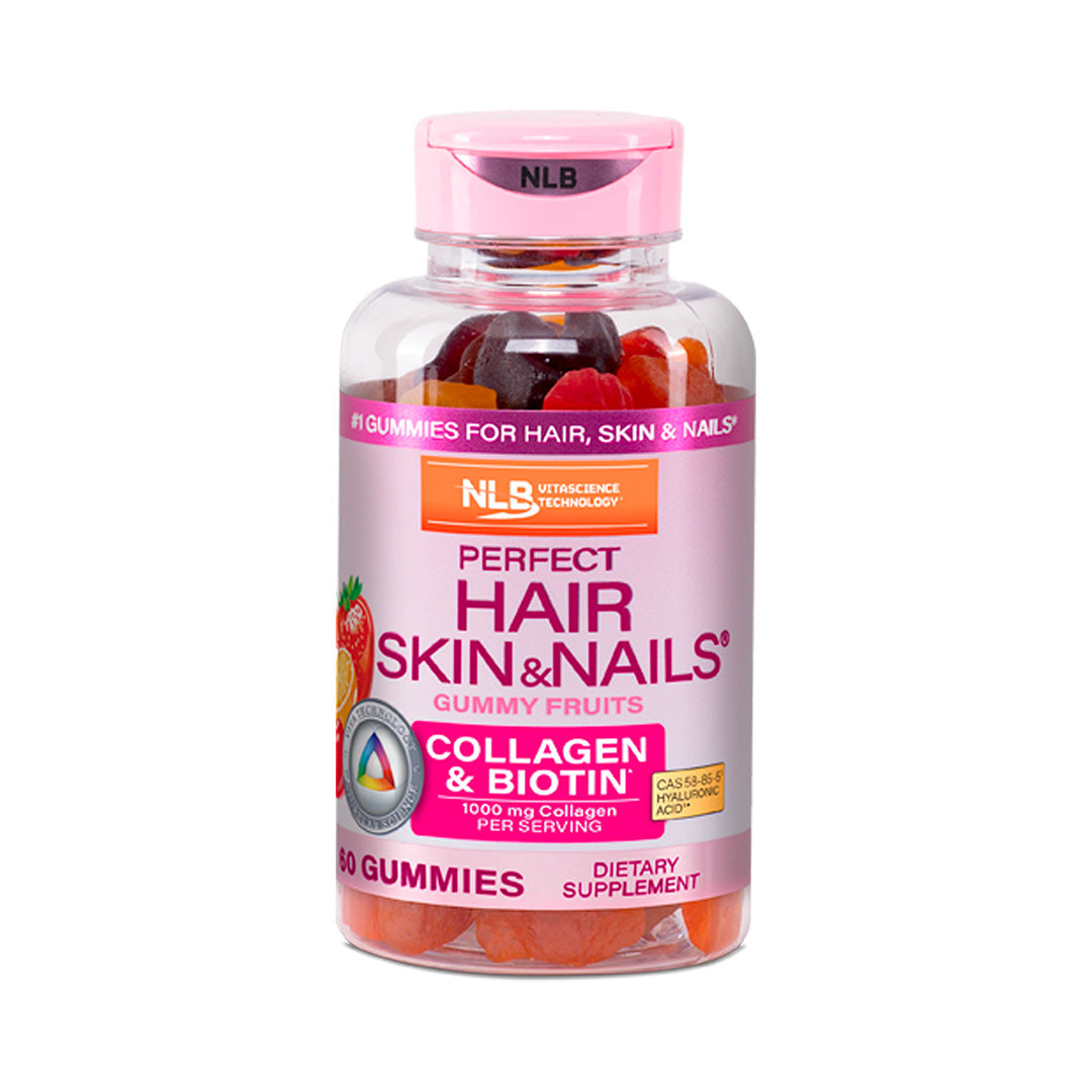 NLB Perfect Hair Skin & Nails® (Colágeno & Biotina 60 gomitas)