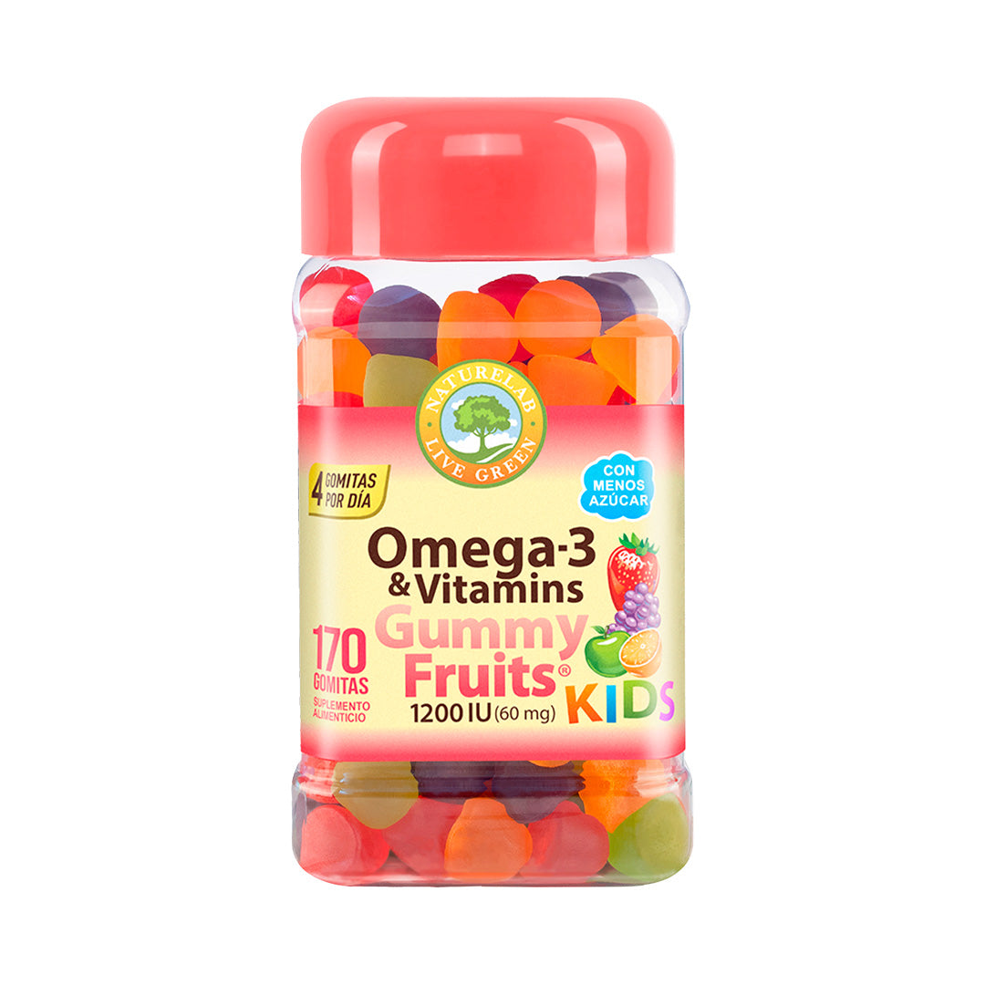 Naturelab Omega-3 & Vitaminas Kids Gummy Fruits® 170 gomitas