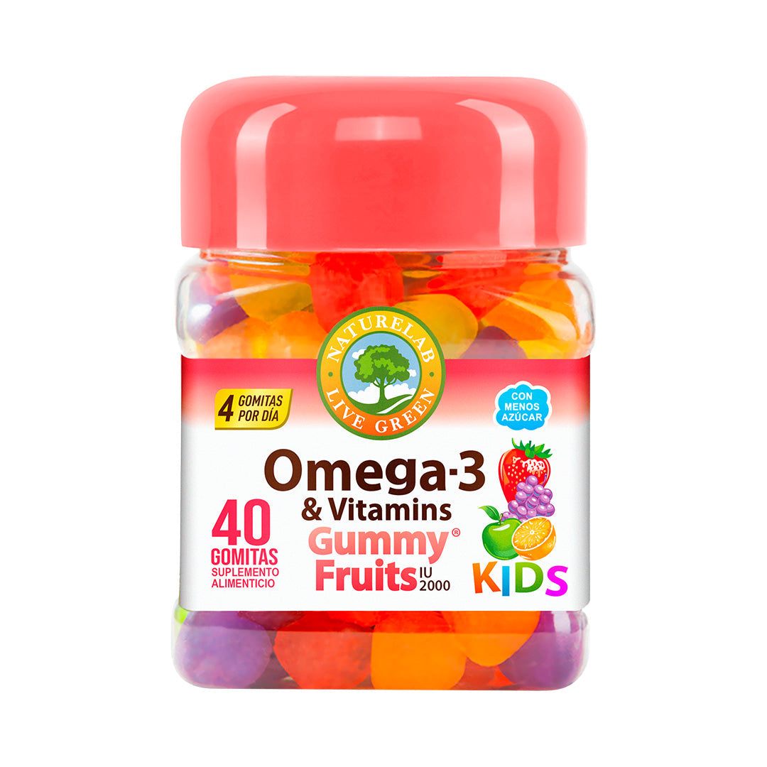 Naturelab Omega-3 & Vitaminas Kids Gummy Fruits® 40 gomitas