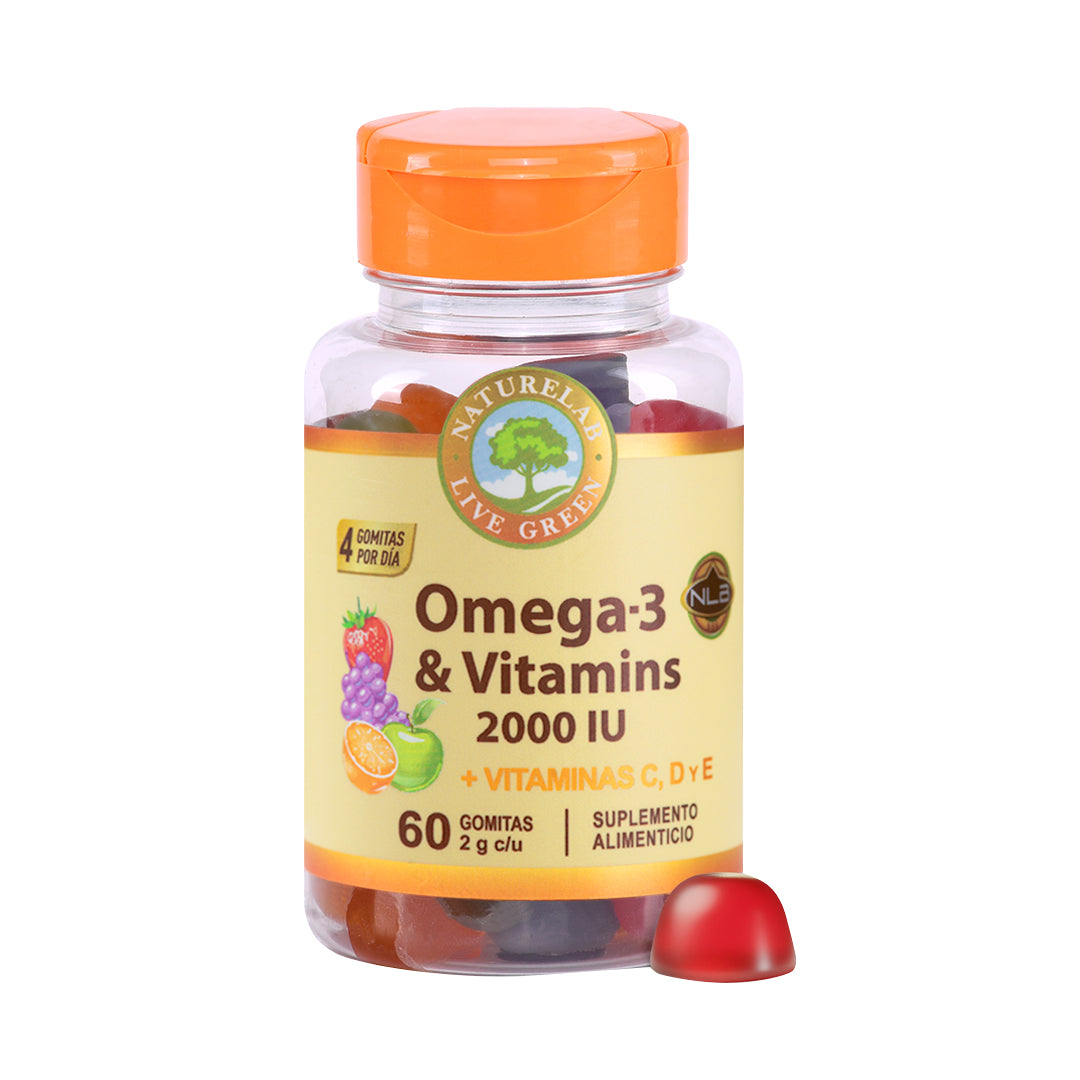 Naturelab Omega-3 & Vitamins 2000 UI® 60 gomitas