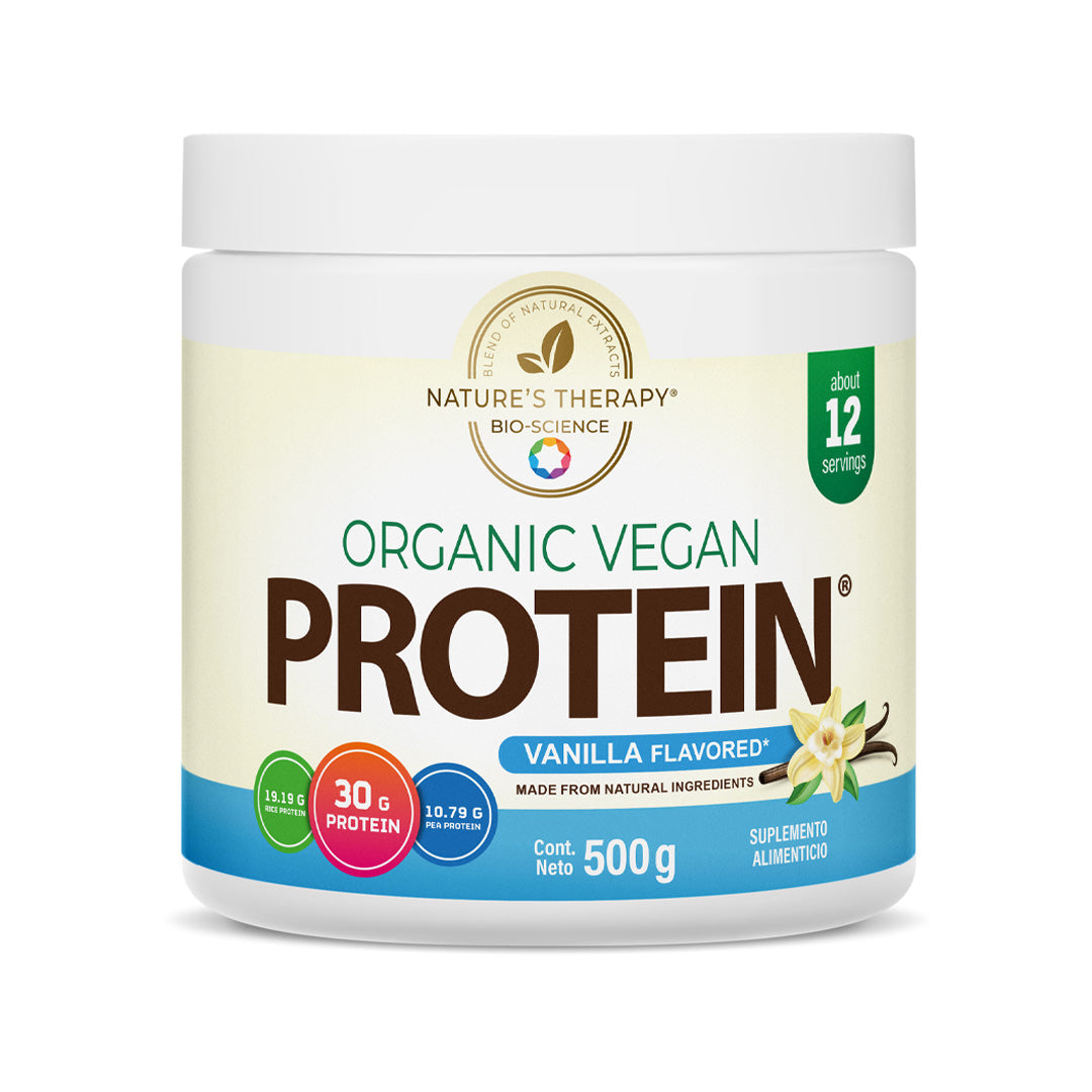 Nature's Therapy Organic Vegan Protein®  Vainilla 500 gramos