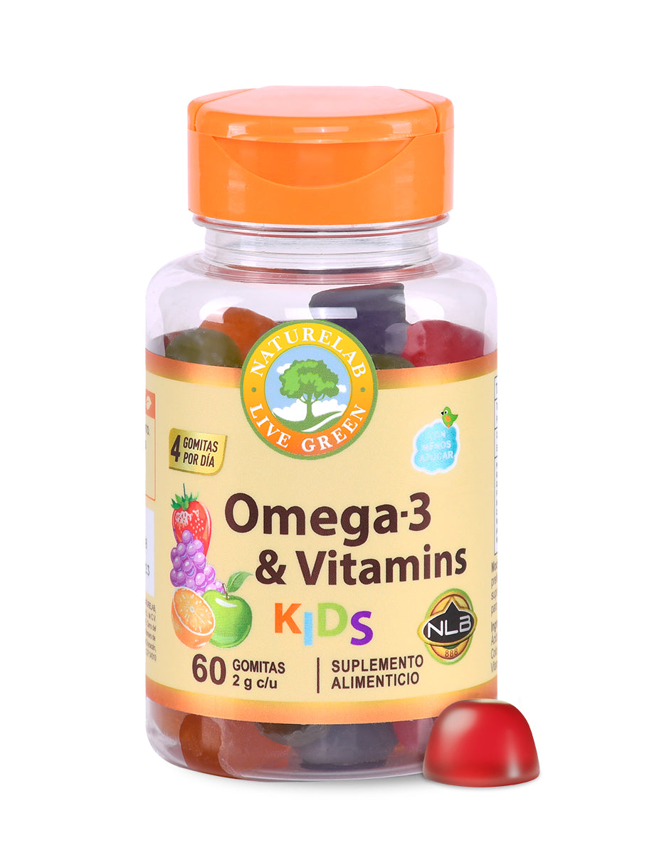 Naturelab OMEGA-3 & Vitaminas KIDS® 60 gomitas