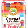 Omega-3 & Vitamins Naturelab® 170 Gummy Fruits