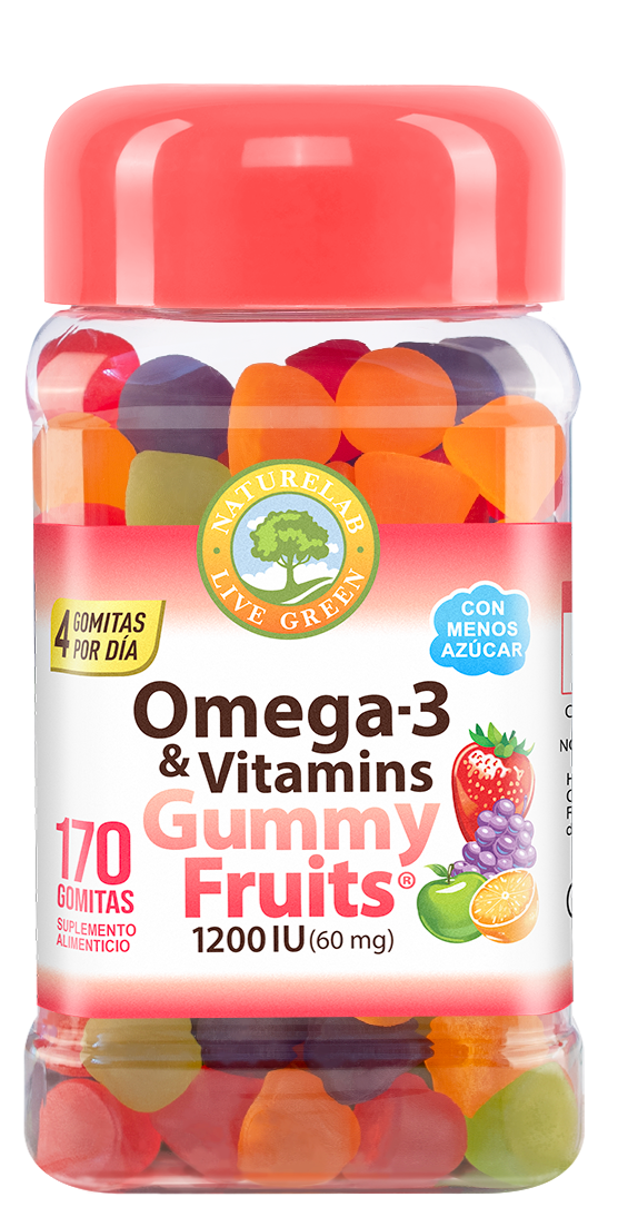 Omega-3 & Vitamins Naturelab® 170 Gummy Fruits