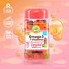 Omega-3 & Vitamins Naturelab® 170 Gummy Fruits