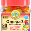 Omega 3 y vitaminas KIDS en Gomitas con 90 piezas Sabores Frutales