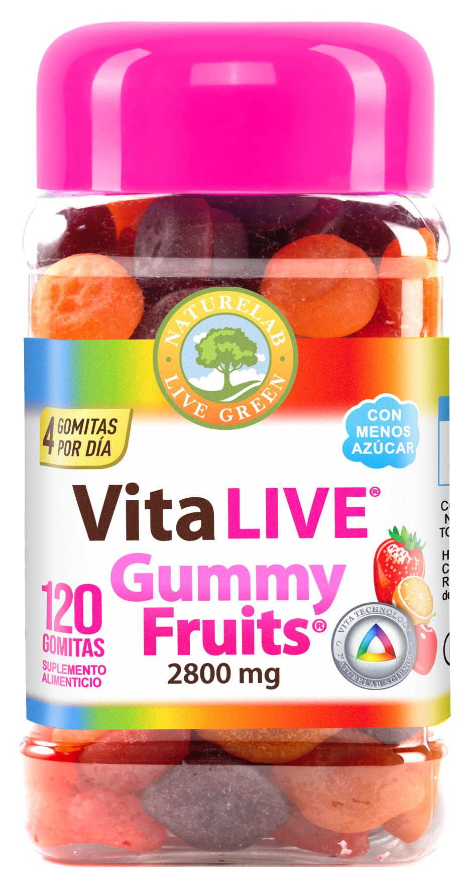 Vitalive con 120 gomitas